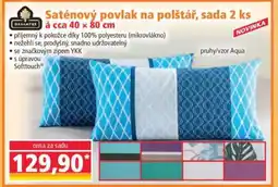 Norma Saténový povlak na polštář, sada 2 ks nabídka
