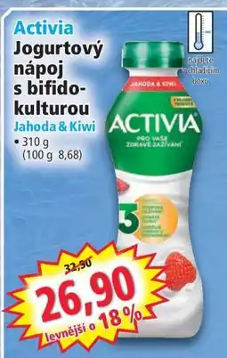 Norma Activia Jogurtový nápoj s bifidokulturou Jahoda & Kiwi nabídka