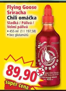 Norma Flying Goose Sriracha Chili omáčka nabídka