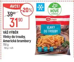 Globus VÁŠ VÝBĚR Vlnky do trouby, Americké brambory nabídka