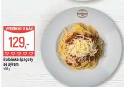Globus Boloňské špagety se sýrem nabídka