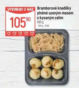 Globus Bramborové knedlíky plněné uzeným masem s kysaným zelím nabídka