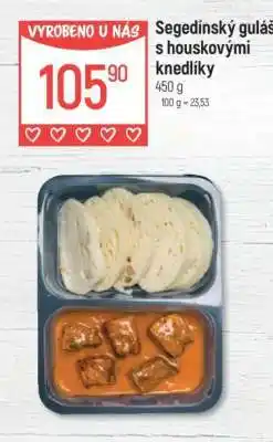 Globus Segedínský guláš s houskovými knedlíky nabídka