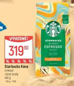 Globus Starbucks Káva nabídka