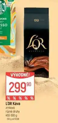 Globus L'Or Káva nabídka