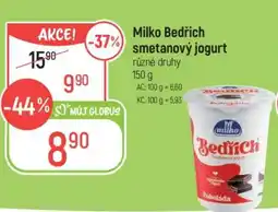 Globus Milko Bedřich Smetanový jogurt nabídka