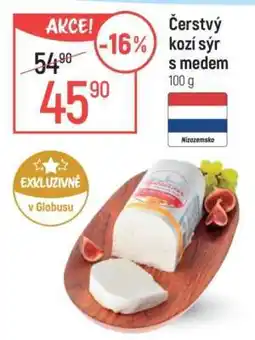 Globus Čerstvý kozí sýr s medem nabídka