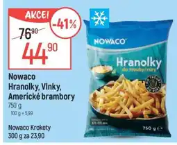Globus Nowaco Hranolky, Vlnky, Americké brambory nabídka