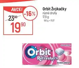 Globus Orbit žvýkačky nabídka