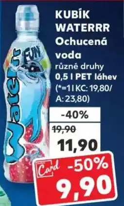 Kaufland KUBÍK WATERRR Ochucená voda nabídka
