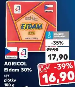 Kaufland AGRICOL Eidam 30% sýr plátky nabídka