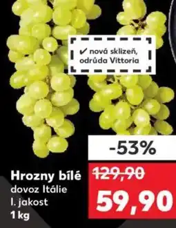 Kaufland Hrozny bílé nabídka