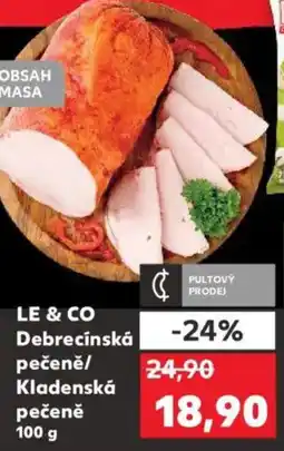 Kaufland LE & CO Debrecínská pečeně/ Kladenská pečeně nabídka