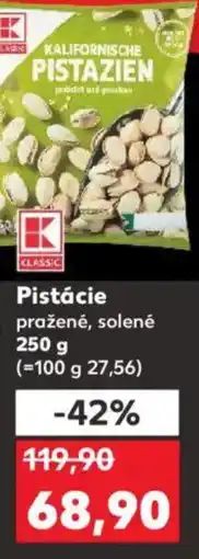 Kaufland Pistácie pražené, solené nabídka