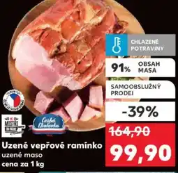 Kaufland Uzené vepřové ramínko uzené maso nabídka