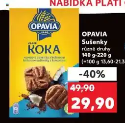 Kaufland OPAVIA Sušenky nabídka