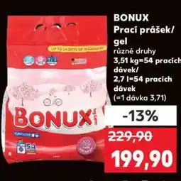 Kaufland BONUX Prací prášek/ gel nabídka