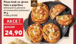Kaufland Pizza šnek se sýrem feta a paprikou nabídka