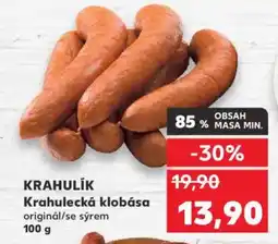 Kaufland KRAHULIK Krahulecká klobása nabídka
