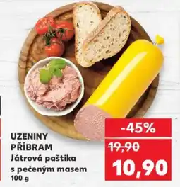 Kaufland UZENINY PŘÍBRAM Játrová paštika s pečeným masem nabídka