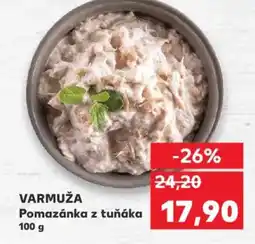 Kaufland VARMUŽA Pomazánka z tuňáka nabídka