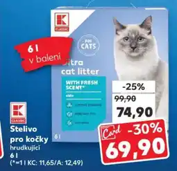 Kaufland Stelivo pro kočky nabídka