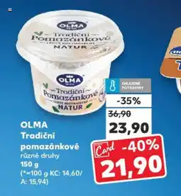 Kaufland OLMA Tradiční pomazánkové nabídka