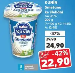 Kaufland KUNIN Smetana ke šlehání nabídka