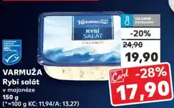 Kaufland VARMUŽA Rybí salát nabídka