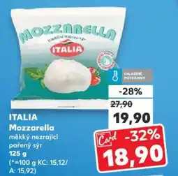 Kaufland ITALIA Mozzarella nabídka