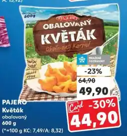 Kaufland PAJERO Květák obalovaný nabídka