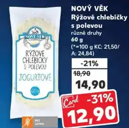 Kaufland NOVÝ VĚK Rýžové chlebíčky s polevou nabídka