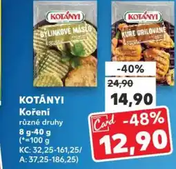 Kaufland KOTÁNYI Koření nabídka