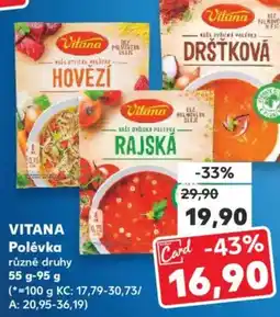 Kaufland VITANA Polévka nabídka