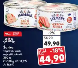 Kaufland Šunka vepřová/krůtí nejvyšší jakosti nabídka