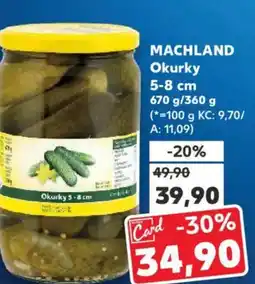 Kaufland MACHLAND Okurky 5-8cm nabídka