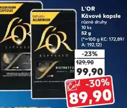 Kaufland L'OR Κάνονέ kapsle nabídka