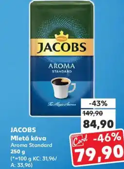 Kaufland JACOBS Mletá káva nabídka