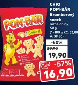Kaufland CHIO POM-BÄR Bramborový snack nabídka