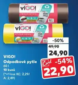 Kaufland VIGO! Odpadkové pytle nabídka