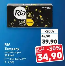 Kaufland RIA Tampony normal/super nabídka