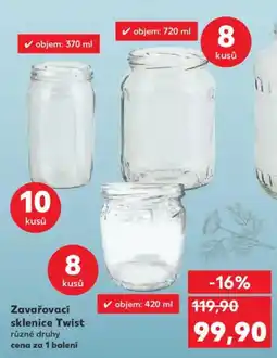 Kaufland Zavařovací sklenice Twist nabídka