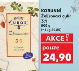 Kaufland KORUNNÍ Želírovací cukr nabídka