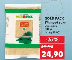 Kaufland GOLD PACK Třtinový cukr Demerara nabídka