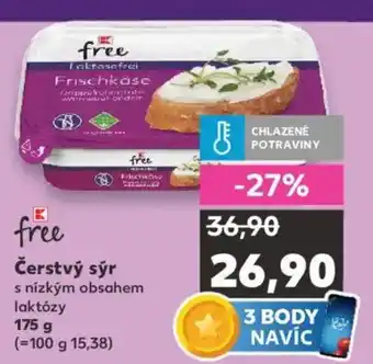 Kaufland Čerstvý sýr s nízkým obsahem laktózy nabídka
