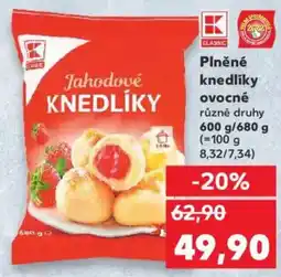 Kaufland Plněné knedlíky ovocné nabídka