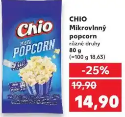 Kaufland CHIO Mikrovlnný popcorn nabídka