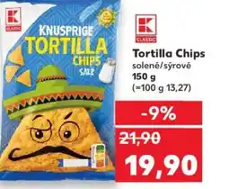 Kaufland Tortilla Chips solené/sýrové nabídka