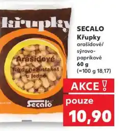 Kaufland SECALO Křupky arašídové/ sýrovo- paprikové nabídka