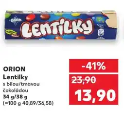 Kaufland ORION Lentilky nabídka